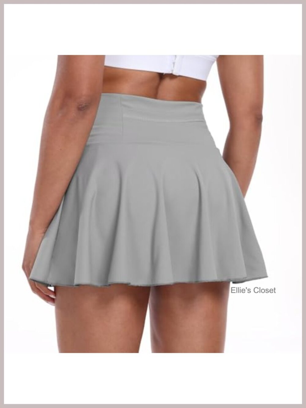 Women's Pleated Tennis Skirt with Built-in Shorts High Waisted Skort